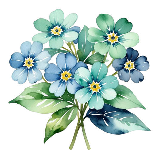 Wildflowers Clipart, Digital Imagen, Unique Flowers Clipart, Wildflowers illustration Art, Different Flowers Color