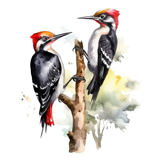 Woodpecker Bird Clipart, Watercolor Woodpecker Imagen, Digital Imagen, Bird Art, Crafts