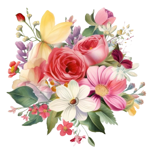 Floral Watercolor Clipart, Wedding Clipart, Digital Crafting, Commercial Use